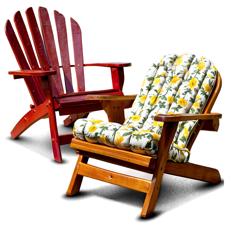 Floral Lawn Chair Png Etu PNG image