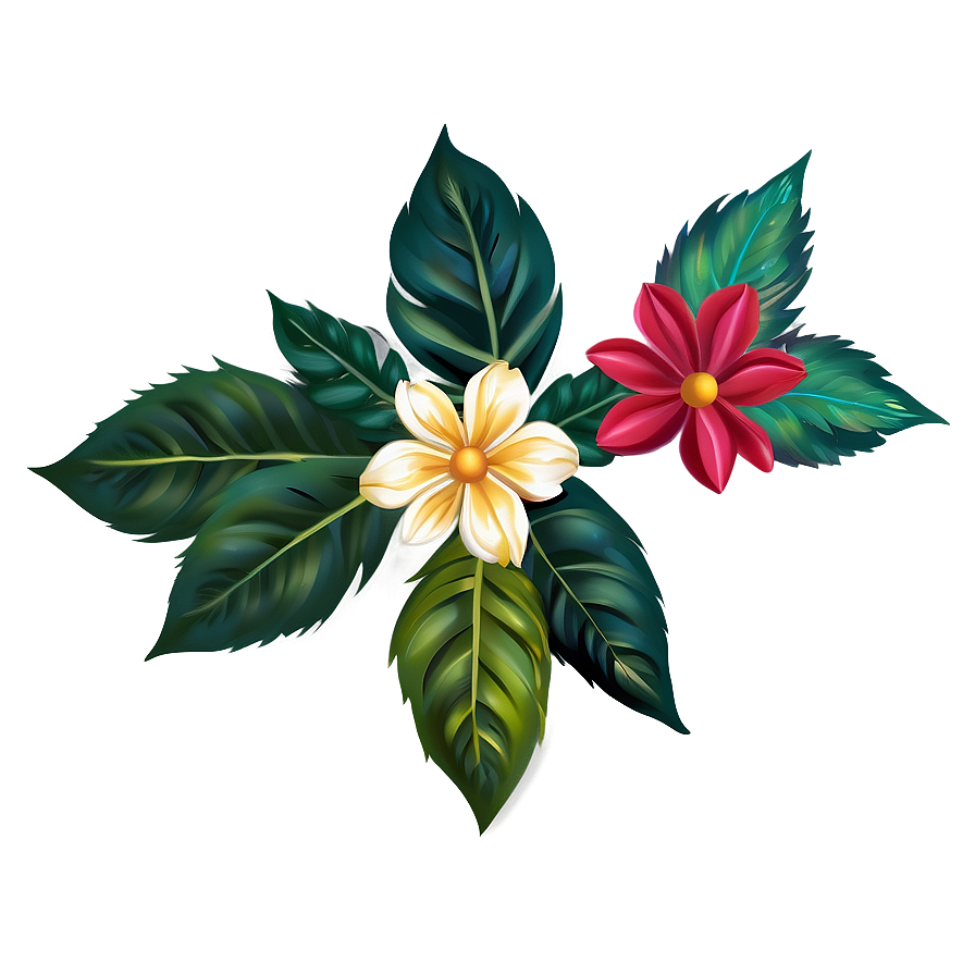 Floral Leaves Png 43 PNG image