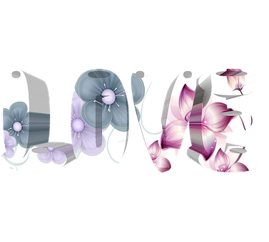 Floral Love Graphic PNG image