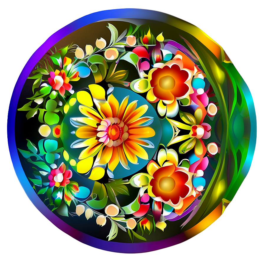 Floral Mandala Design Png 46 PNG image