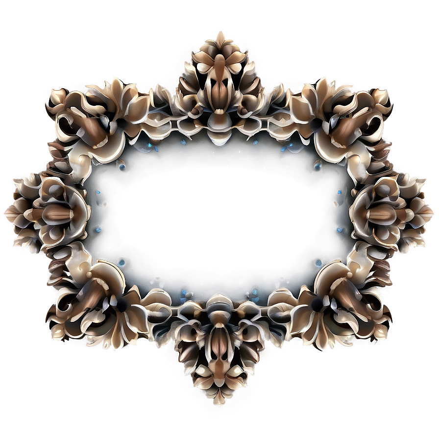 Floral Mirror Frame Png 84 PNG image