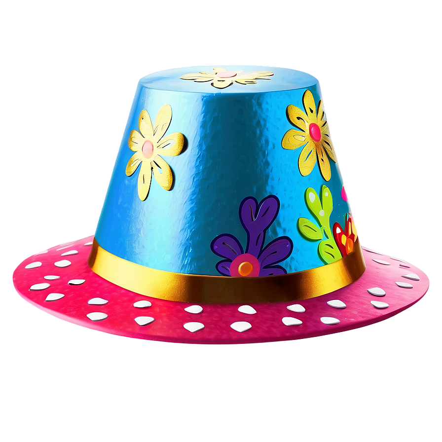 Floral Party Hat Png Yri27 PNG image