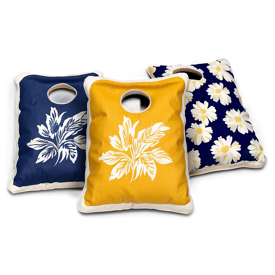 Floral Pattern Cornhole Bag Png Gjl PNG image