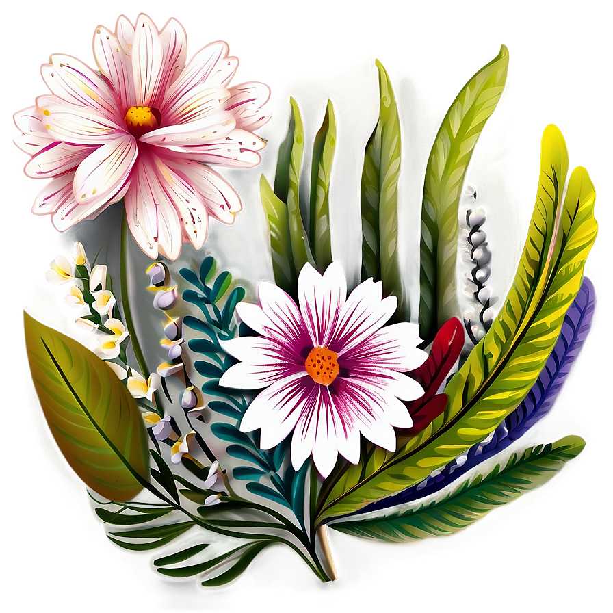 Floral Pattern Illustration Png Pio PNG image