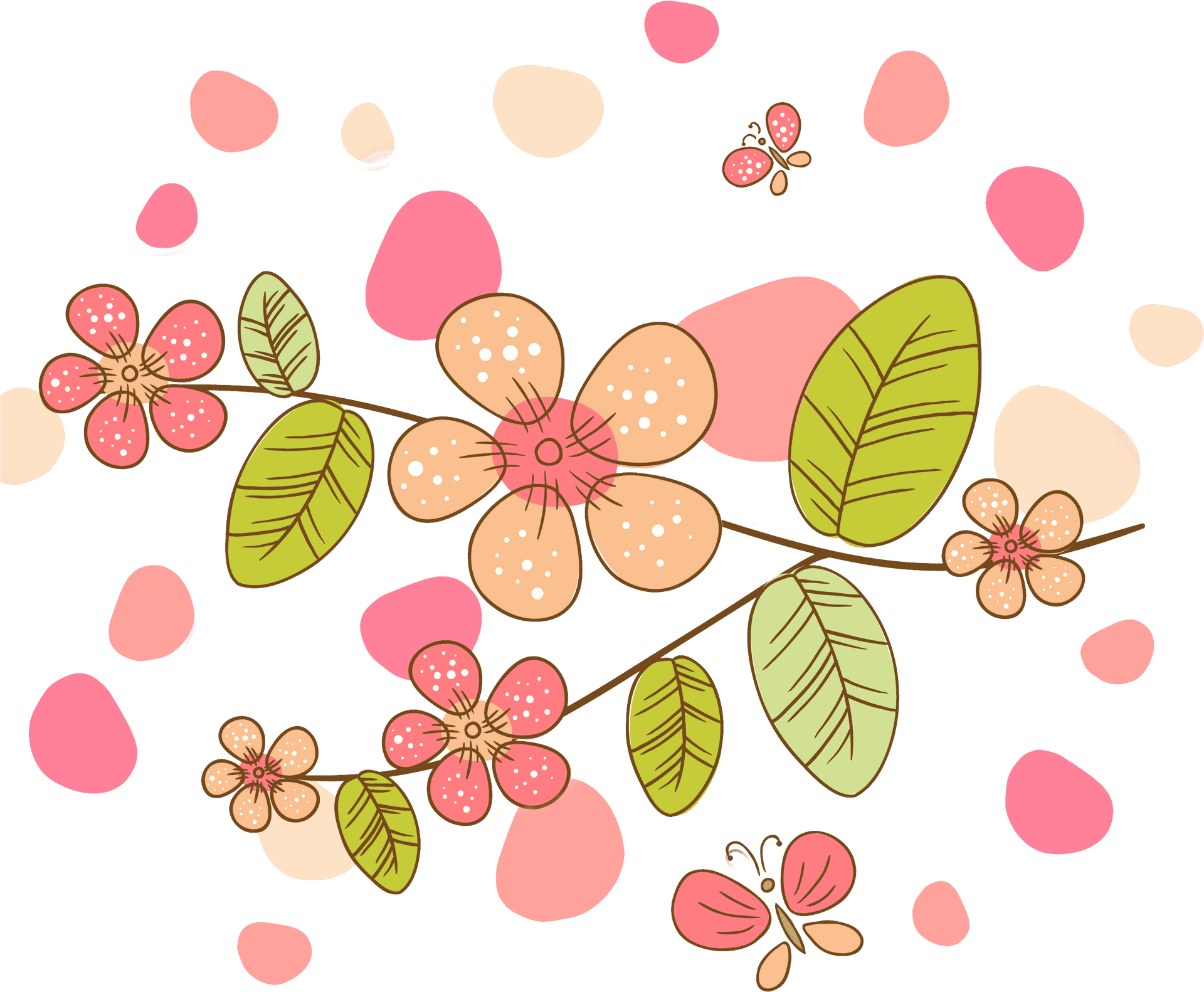 Floral_ Pattern_ Simple_ Background PNG image