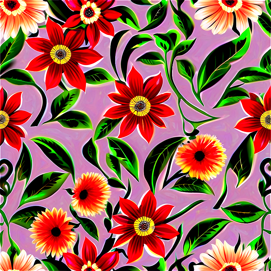 Floral Pattern Transparent Png Nbf34 PNG image