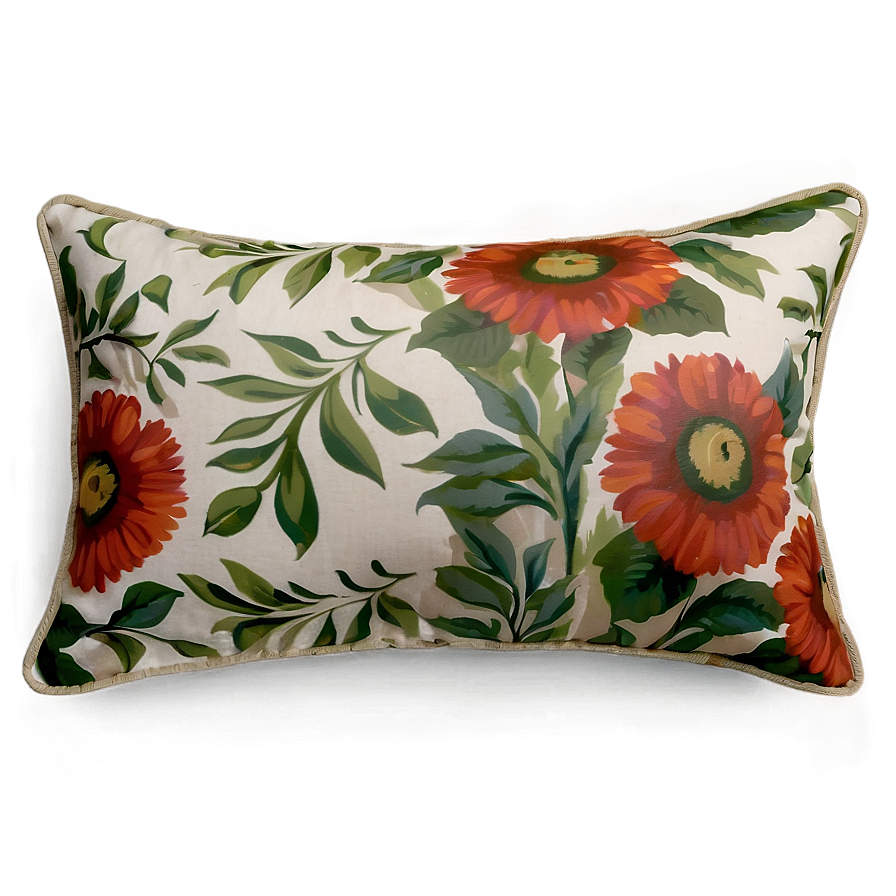 Floral Pillow Png 62 PNG image