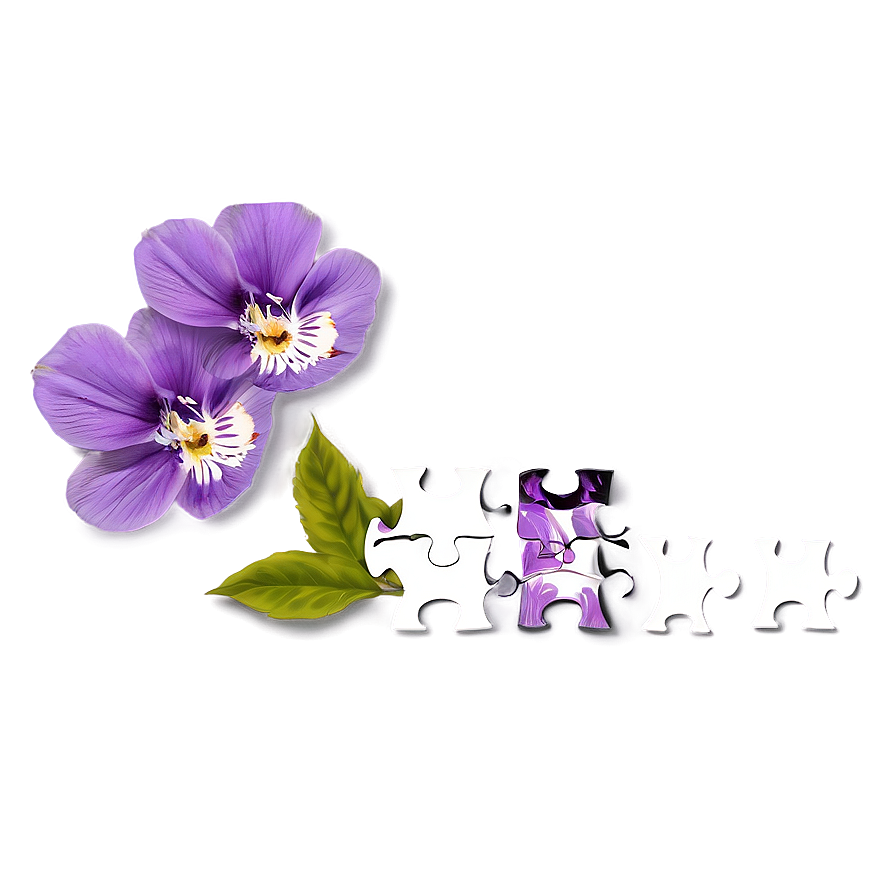 Floral Puzzle Pieces Png 95 PNG image