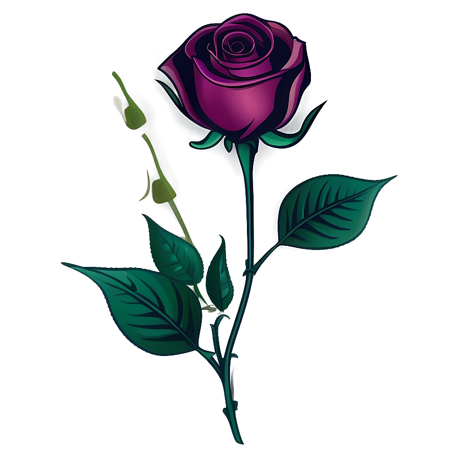 Floral Rose Vector Illustration Png Crf PNG image