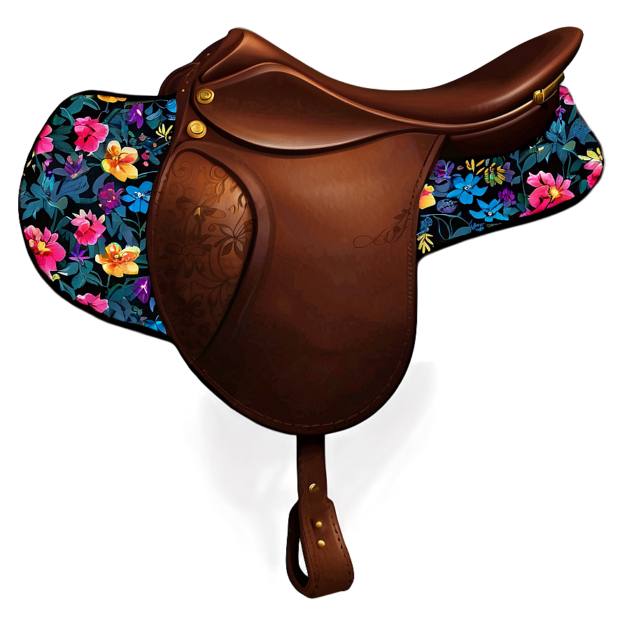 Floral Saddle Png 06292024 PNG image