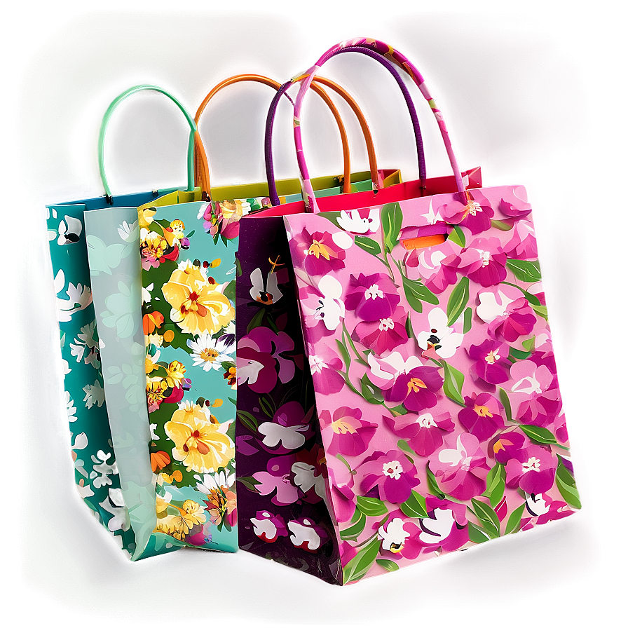 Floral Shopping Bag Png Rsi PNG image
