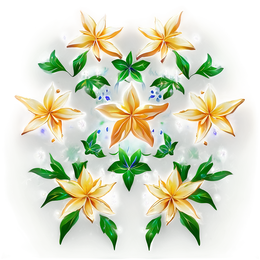 Floral Star Pattern Png 06132024 PNG image