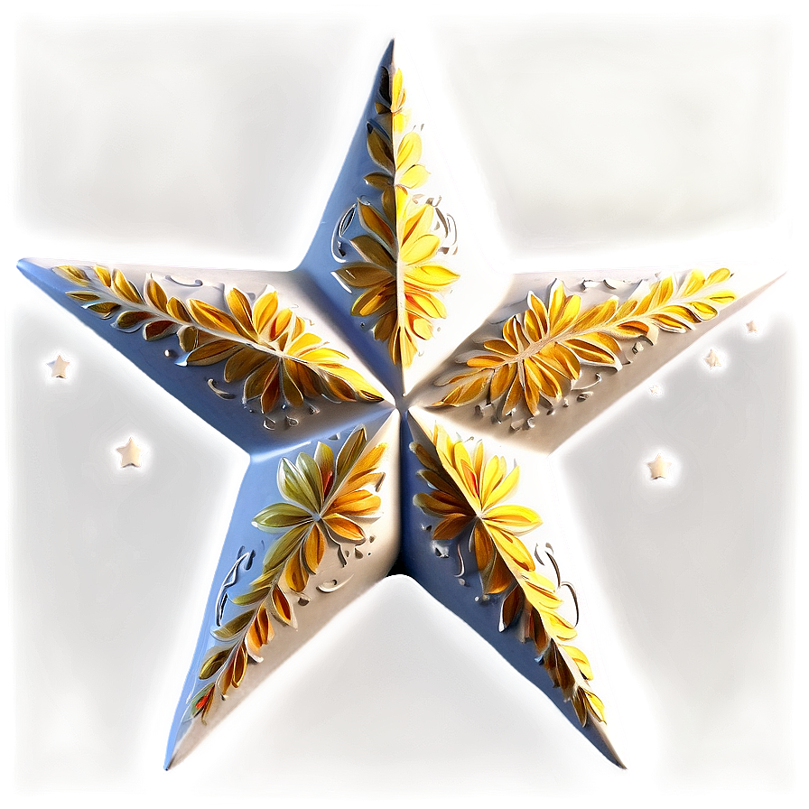 Floral Star Pattern Png 12 PNG image