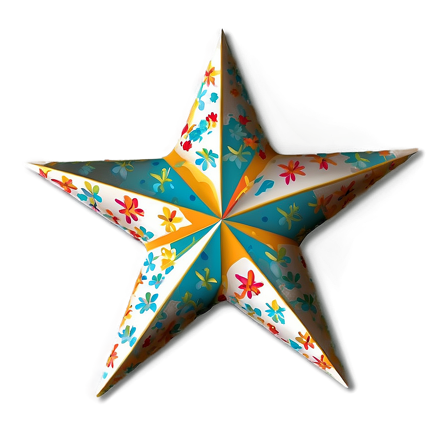 Floral Star Pattern Png Dtx58 PNG image