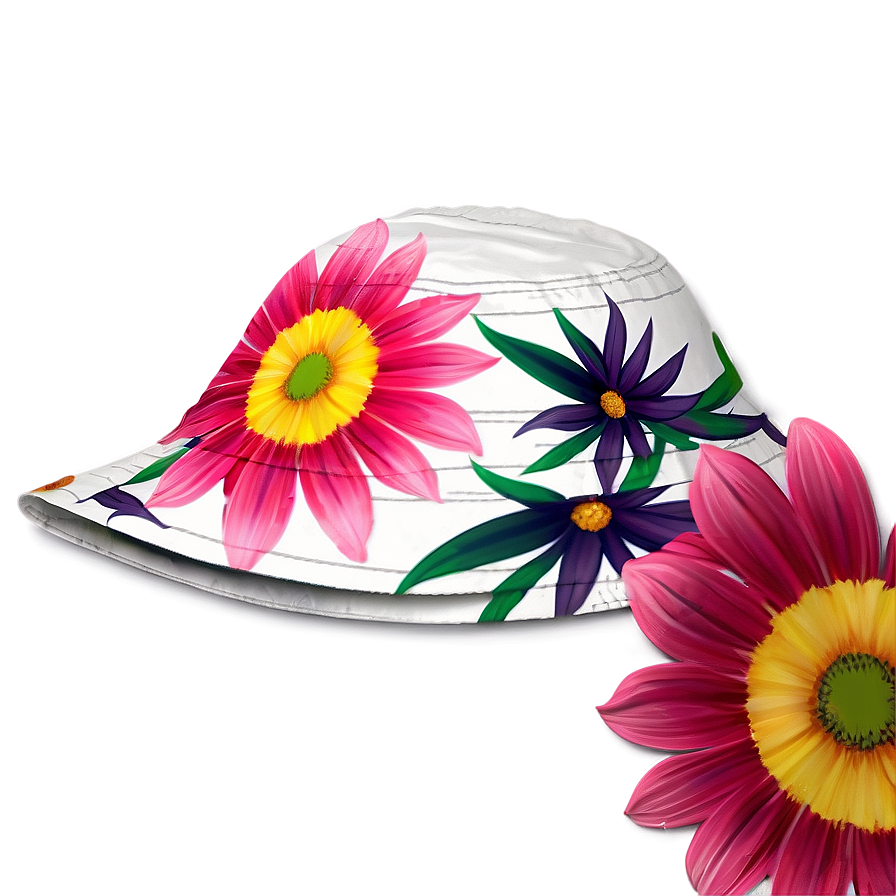 Floral Sun Hat Png 05062024 PNG image
