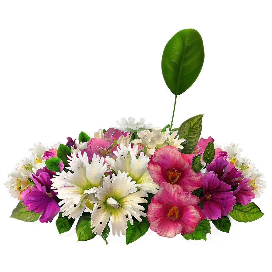 Floral Table Decor Png 05062024 PNG image