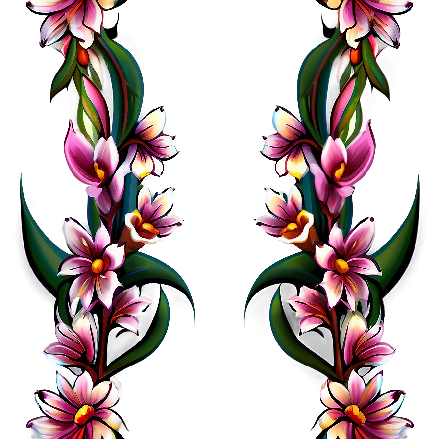 Floral Tattoo Pattern Png 34 PNG image