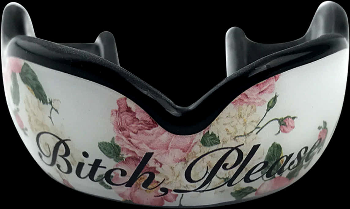 Floral Thug Life Glasseswith Text PNG image