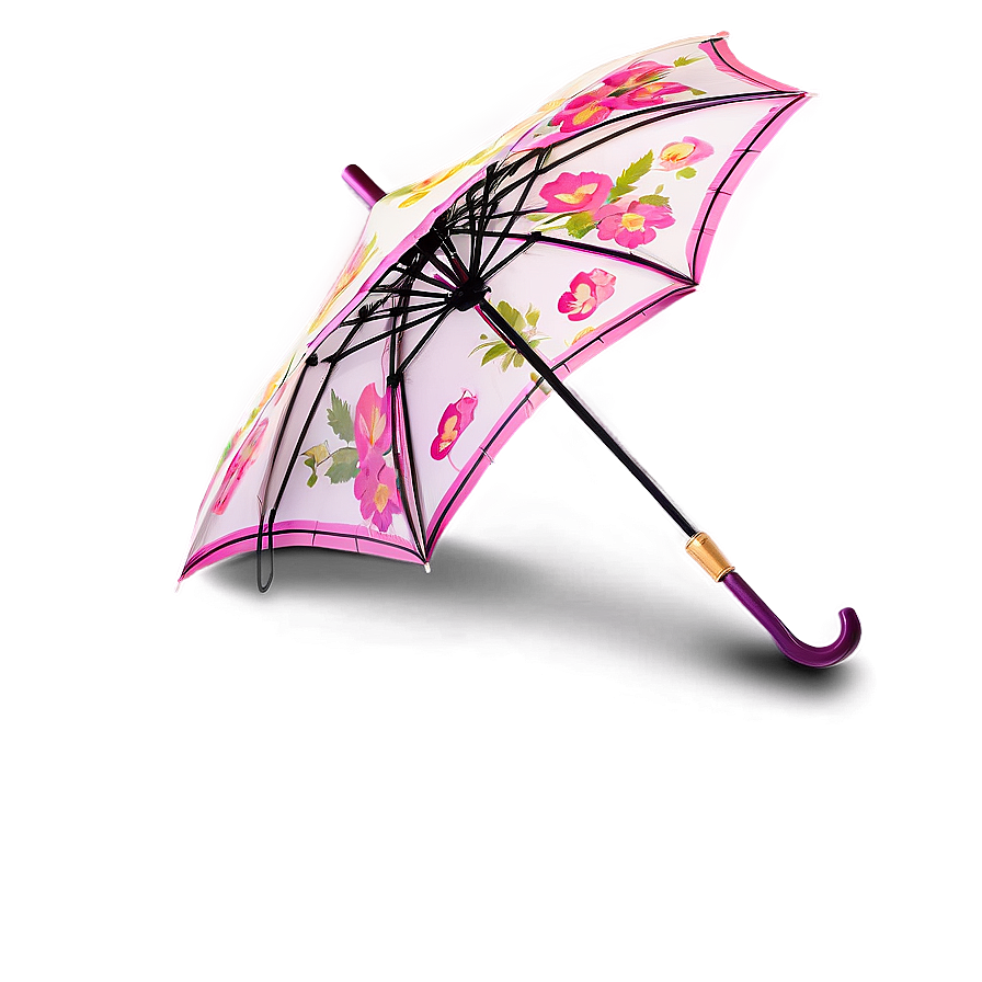 Floral Umbrella Png 05232024 PNG image