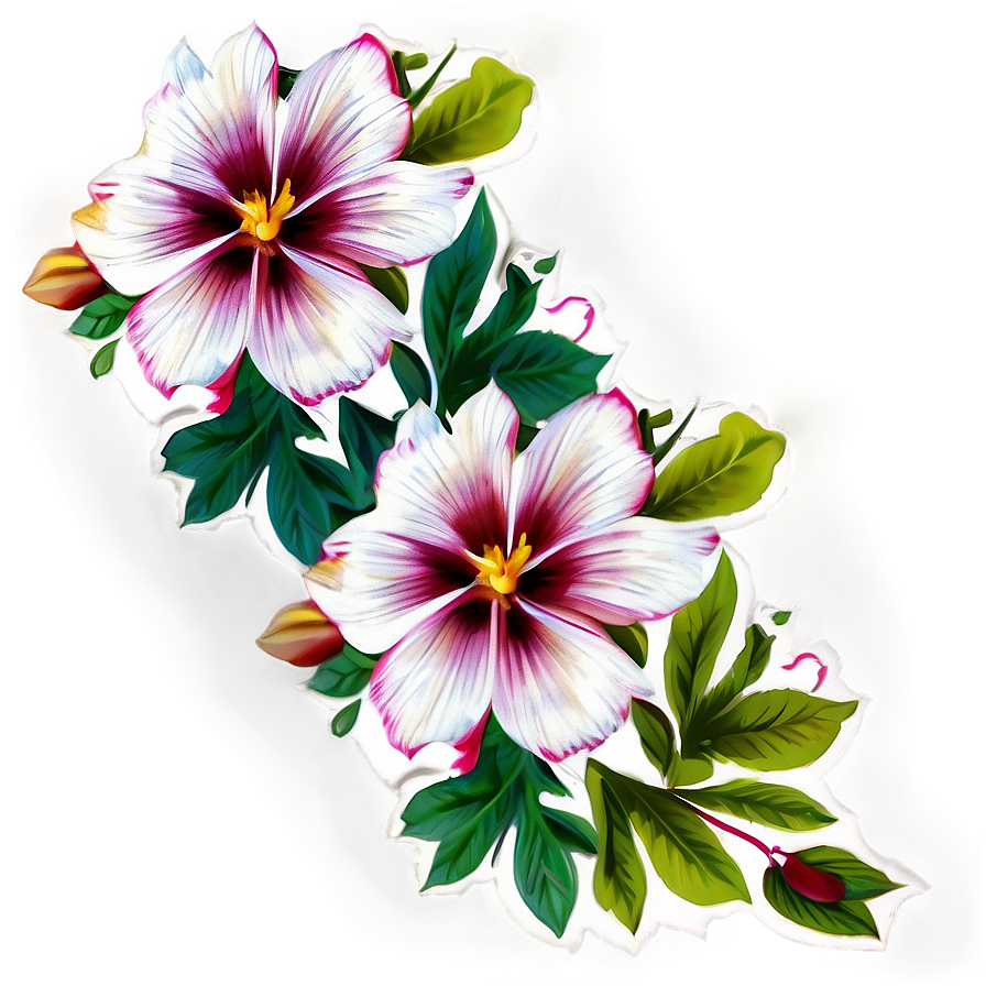 Floral Vintage Print Png Otg PNG image