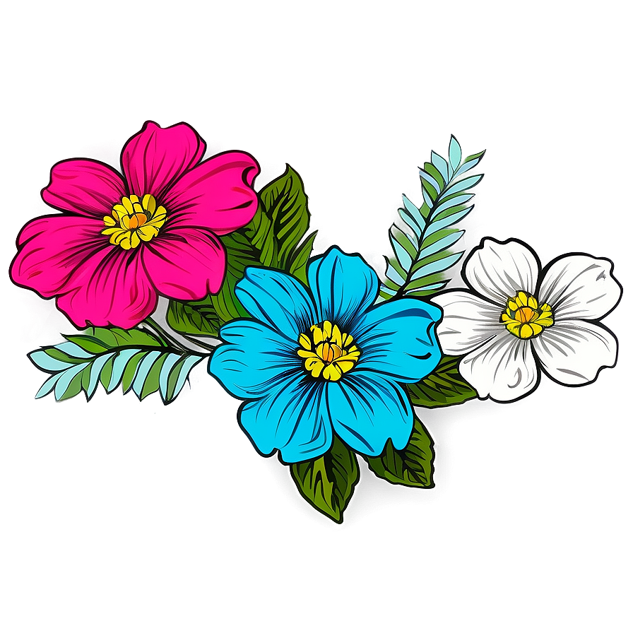 Floral Vintage Print Png Pqn PNG image