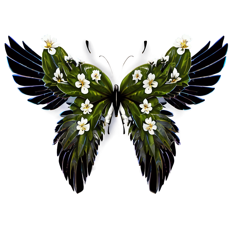 Floral Wings Png Dcj68 PNG image