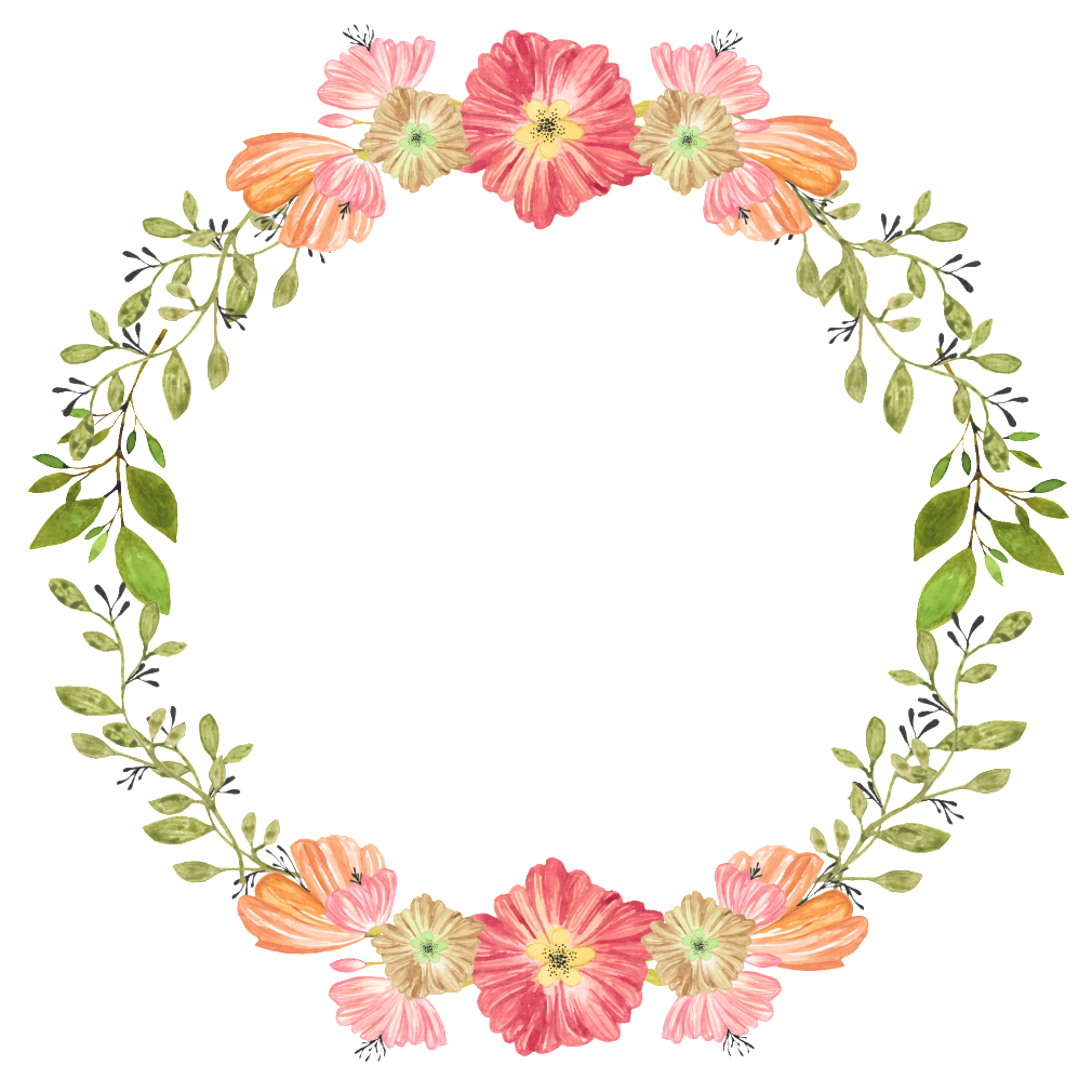 Floral_ Wreath_ Artwork PNG image