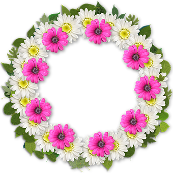 Floral_ Wreath_ Frame PNG image