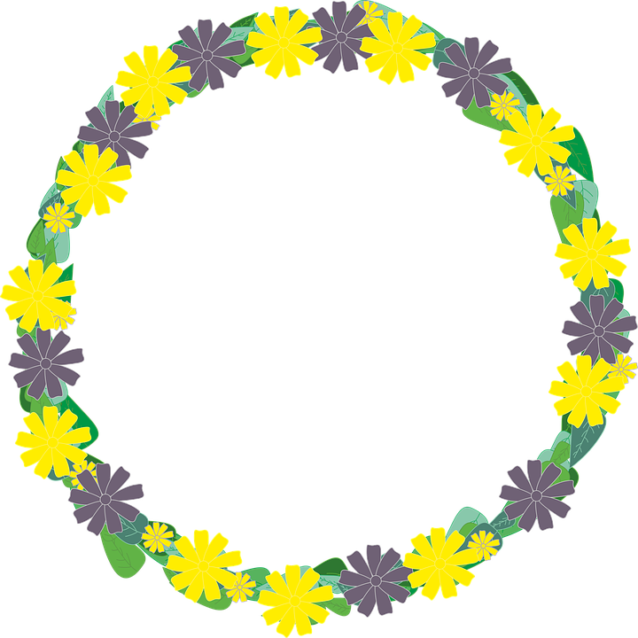 Floral Wreath Illustration PNG image