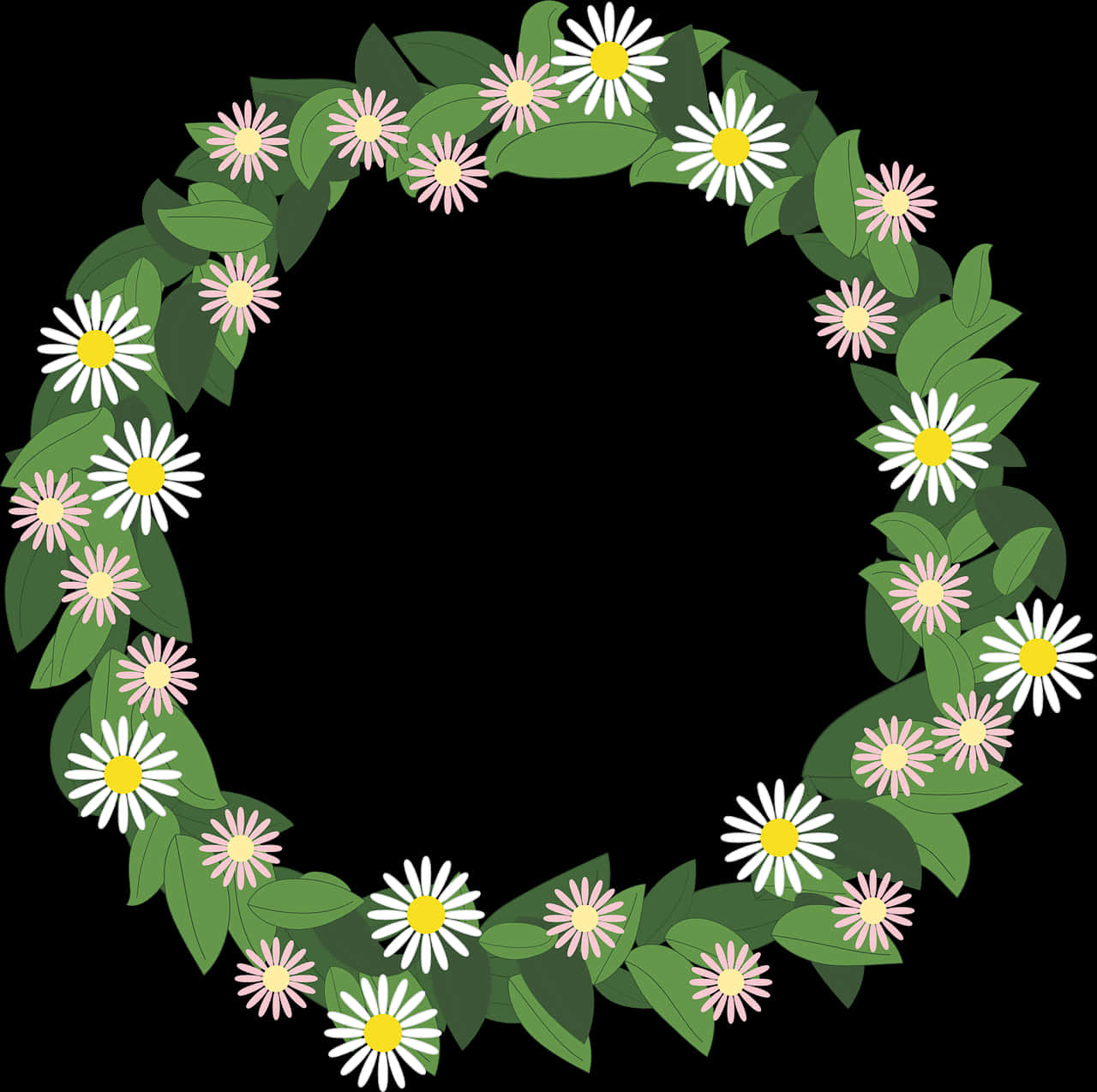 Floral_ Wreath_ Vector_ Graphic PNG image