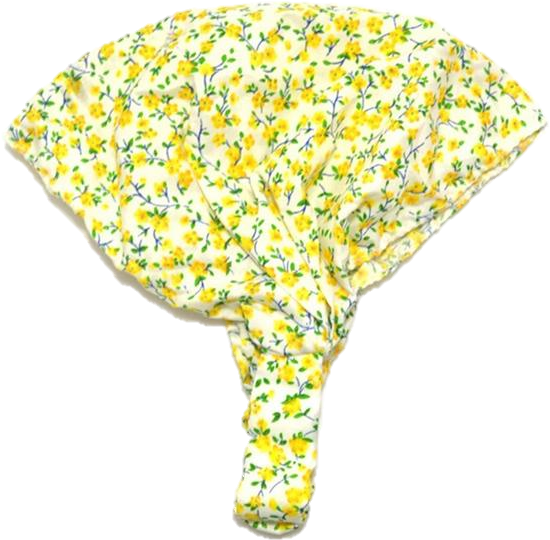 Floral Yellow Head Bandana PNG image