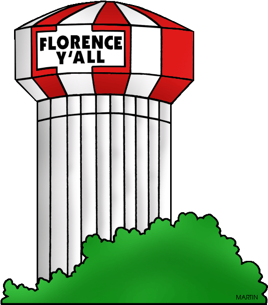 Florence Yall Water Tower Cartoon PNG image