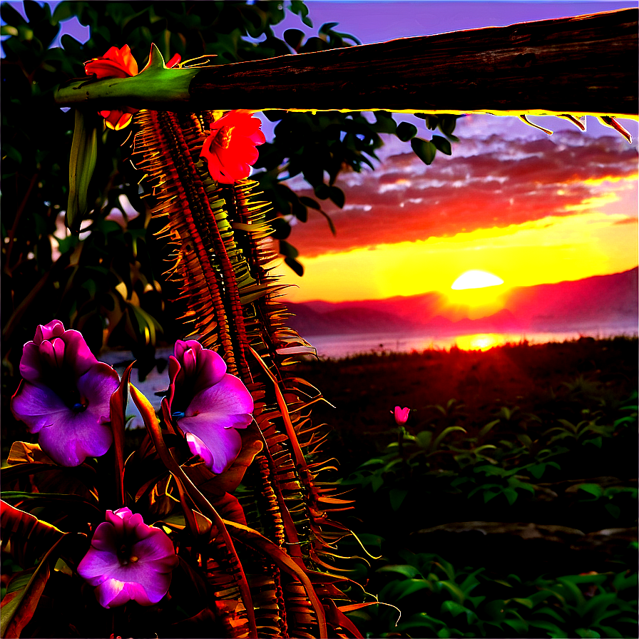 Flores Sunset Serenade Png Uwh53 PNG image