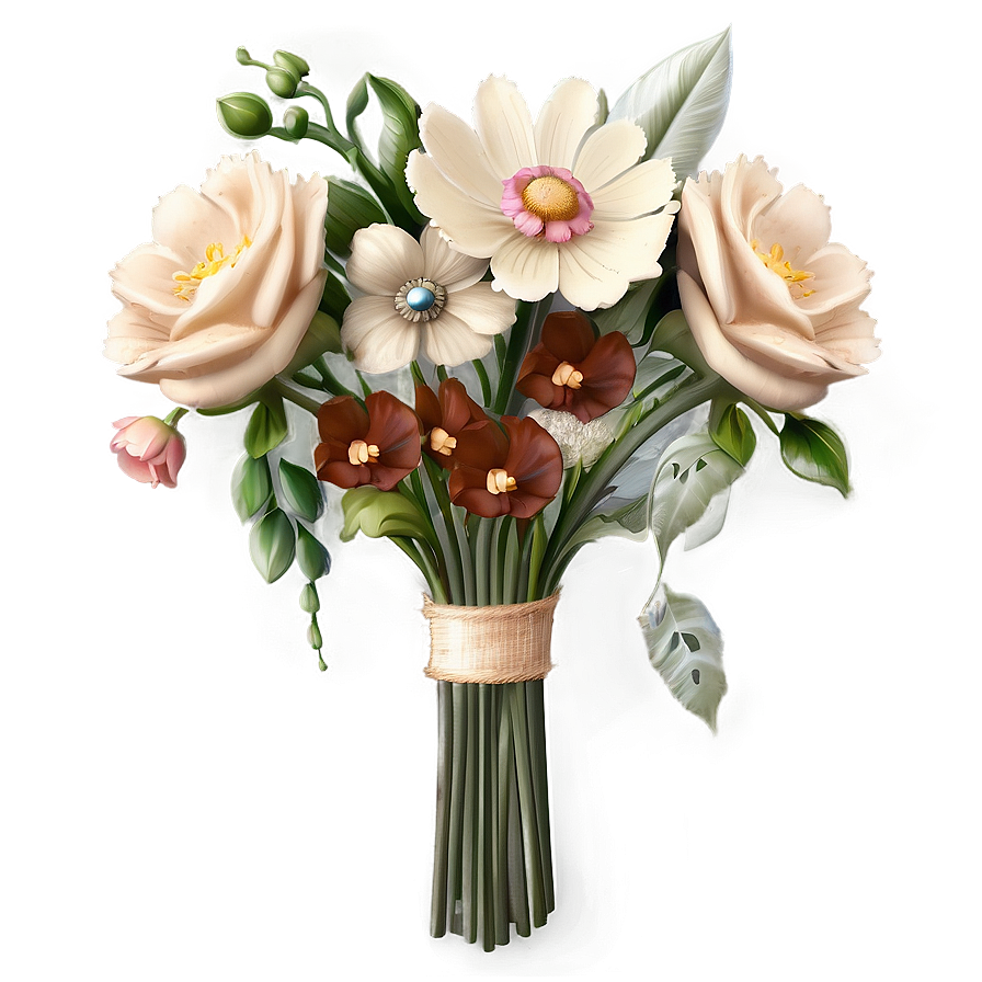 Flores Vintage Bouquet Png 05242024 PNG image