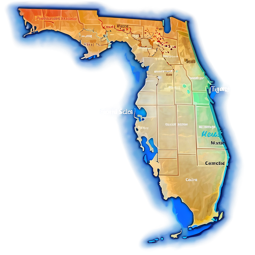 Florida Outline For Geography Projects Png 83 PNG image