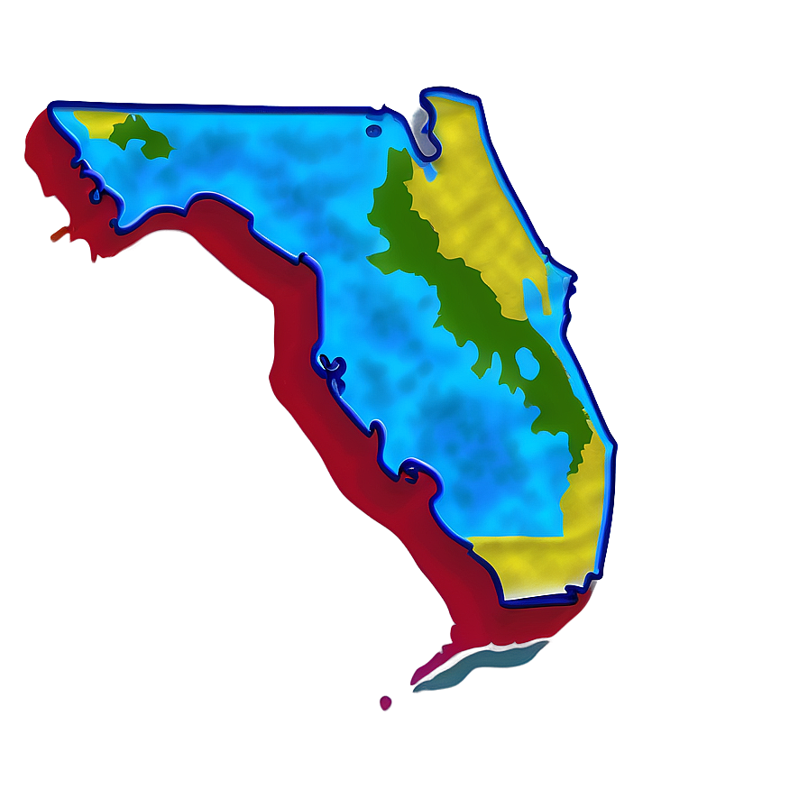 Florida State Map Png 8 PNG image