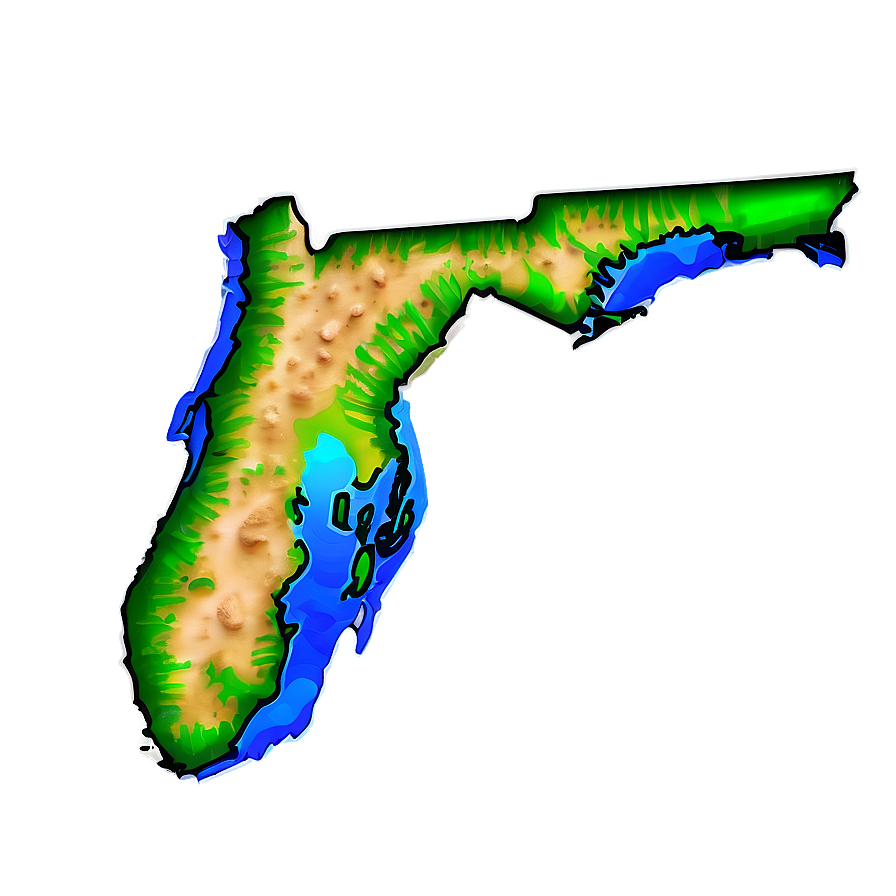 Florida State Parks Map Png 06212024 PNG image