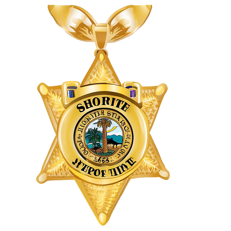 Florida State Sheriff Badge Png 06212024 PNG image