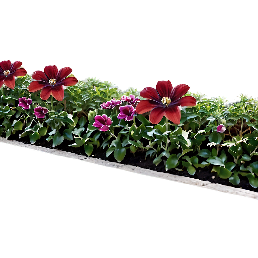 Flower Bed Border Png 06272024 PNG image