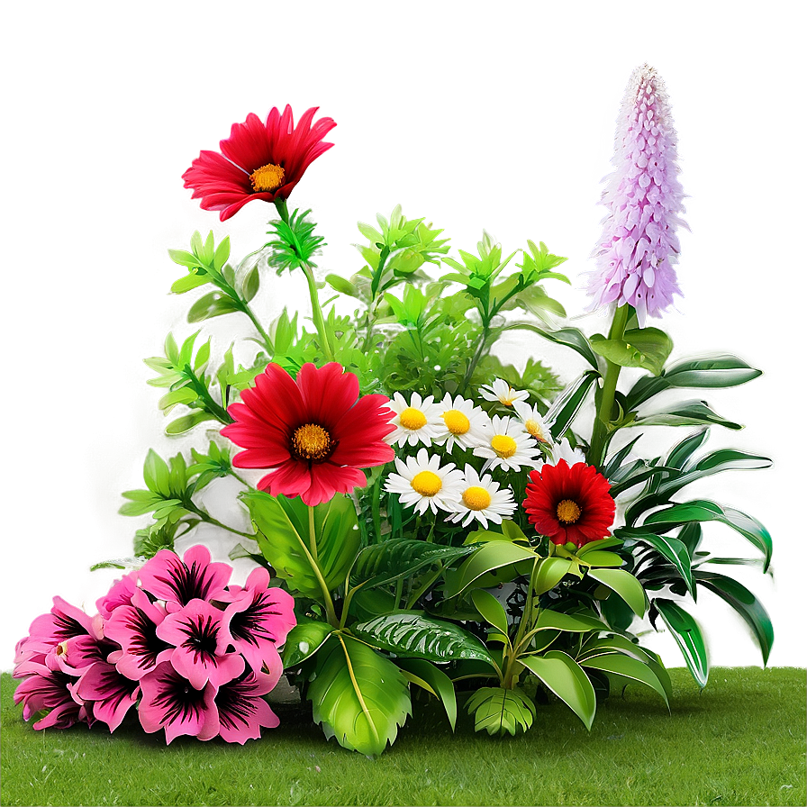 Flower Bed Design Png 06272024 PNG image