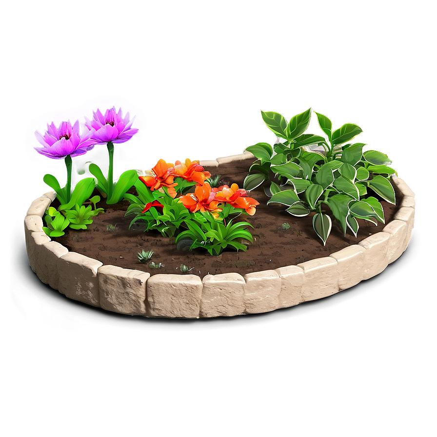 Flower Bed Enhancement Png Lvq39 PNG image