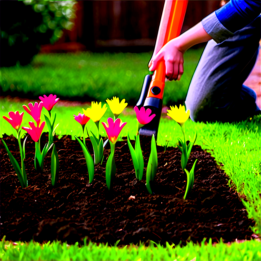 Flower Bed Fertilization Png 72 PNG image