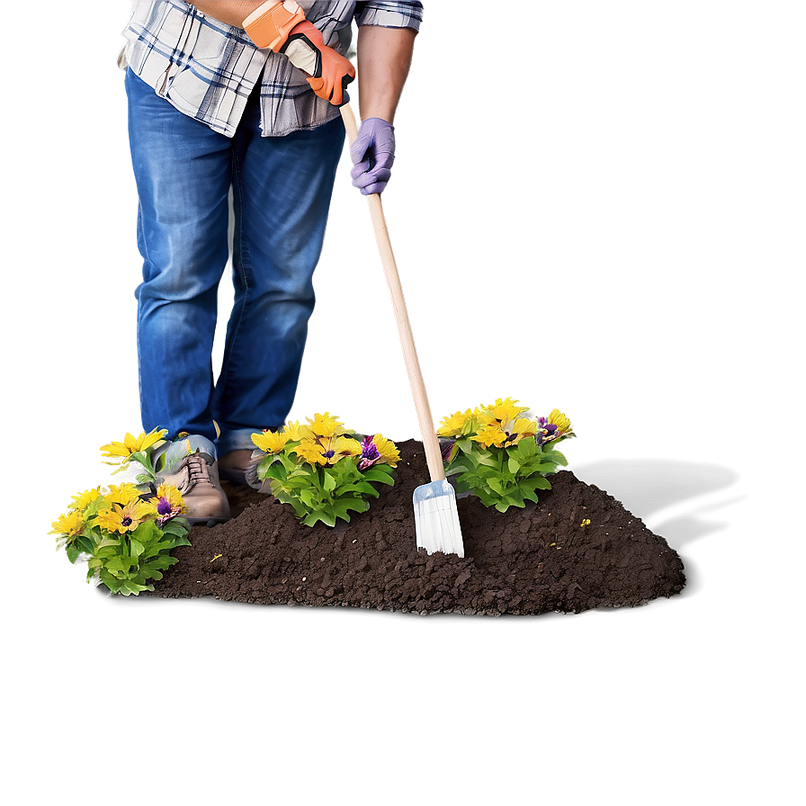 Flower Bed Installation Png Tki81 PNG image