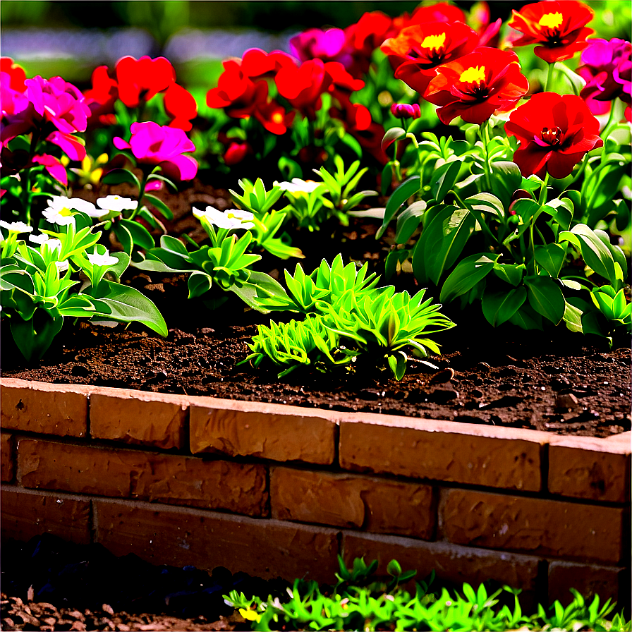 Flower Bed Selection Png 06272024 PNG image