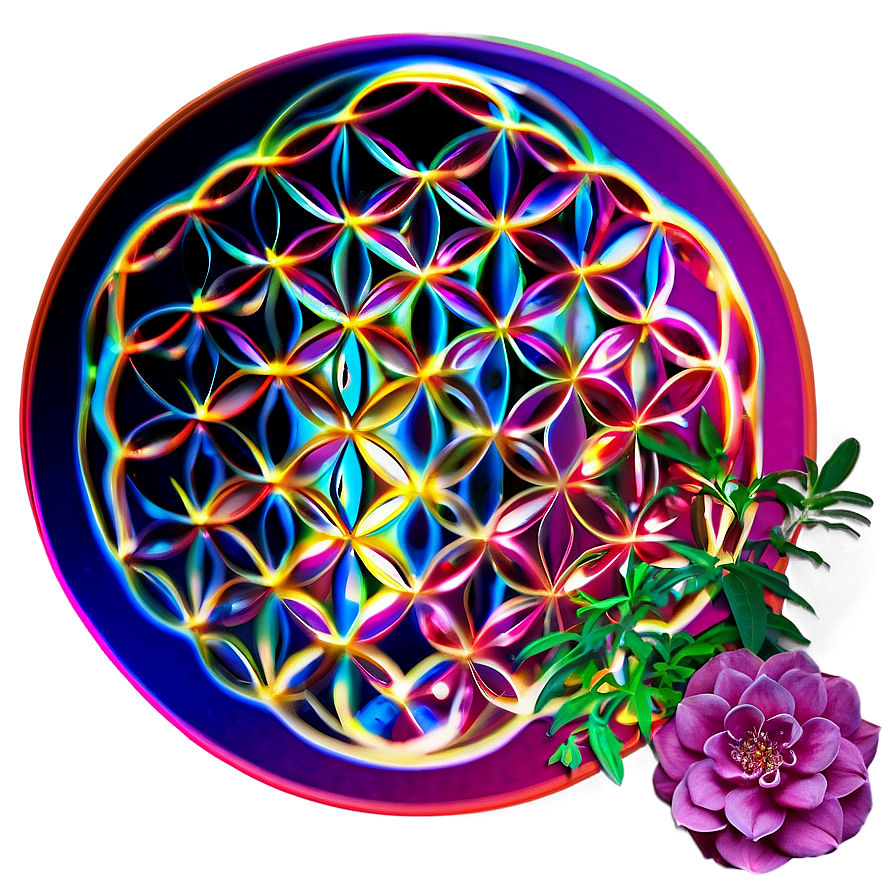 Flower Of Life Aura Cleanse Png 06252024 PNG image