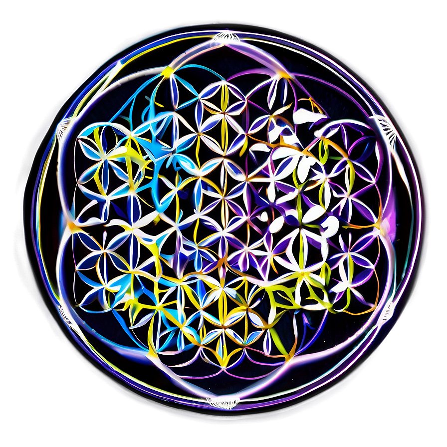 Flower Of Life Intuitive Drawing Png Mem PNG image