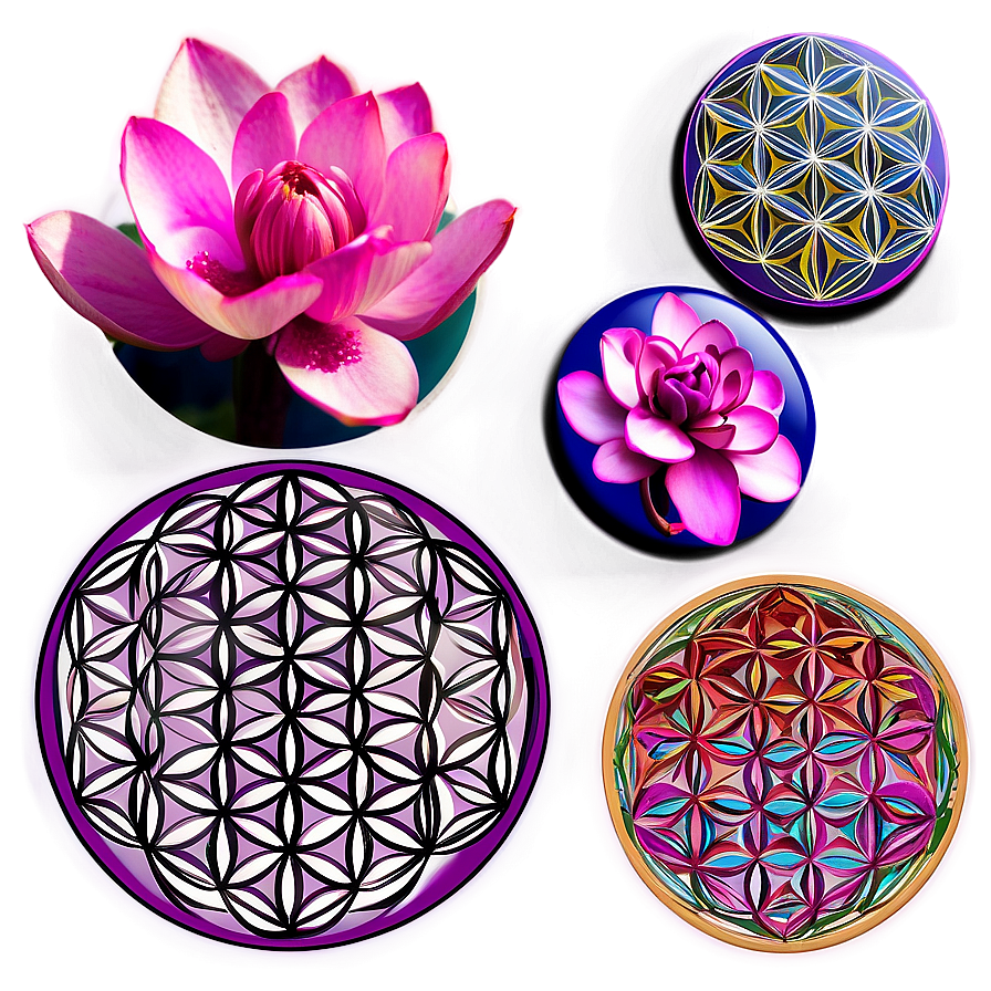 Flower Of Life Lightwork Design Png Rmd10 PNG image