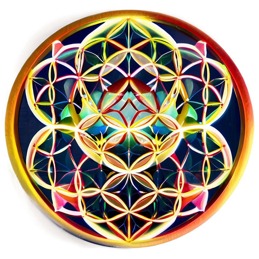 Flower Of Life Meditation Graphic Png Flx PNG image