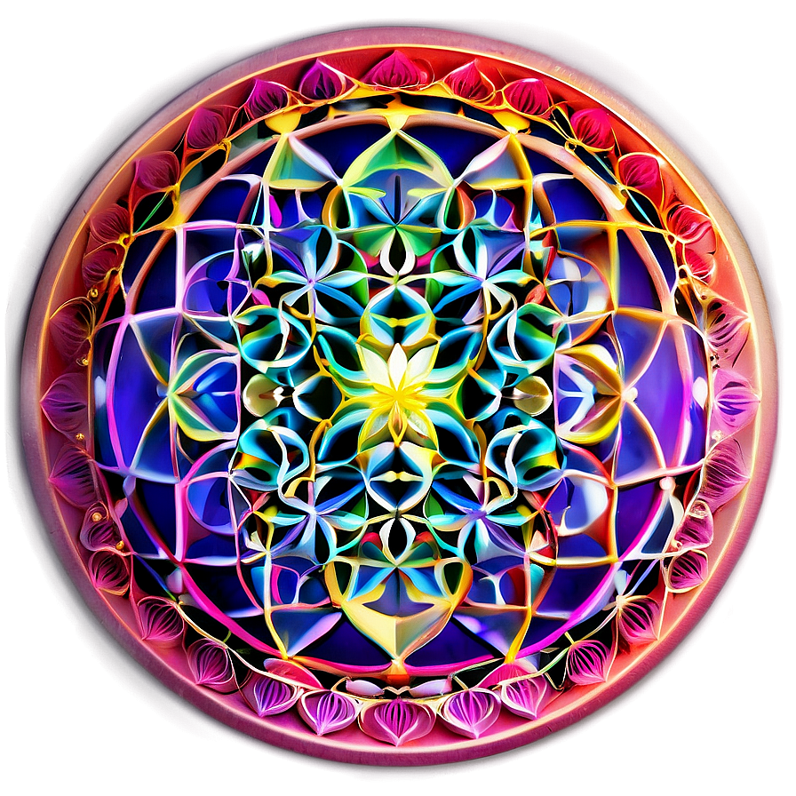 Flower Of Life Sacred Geometry Activation Png 06252024 PNG image