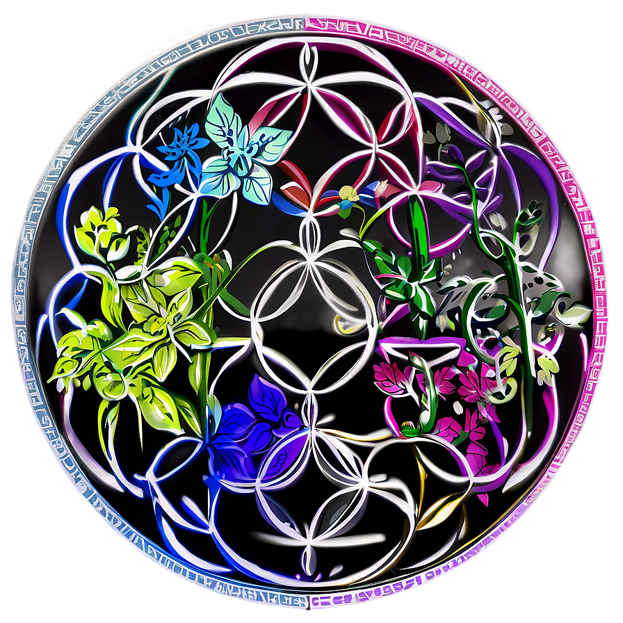 Flower Of Life Symbol Illustration Png Ner PNG image